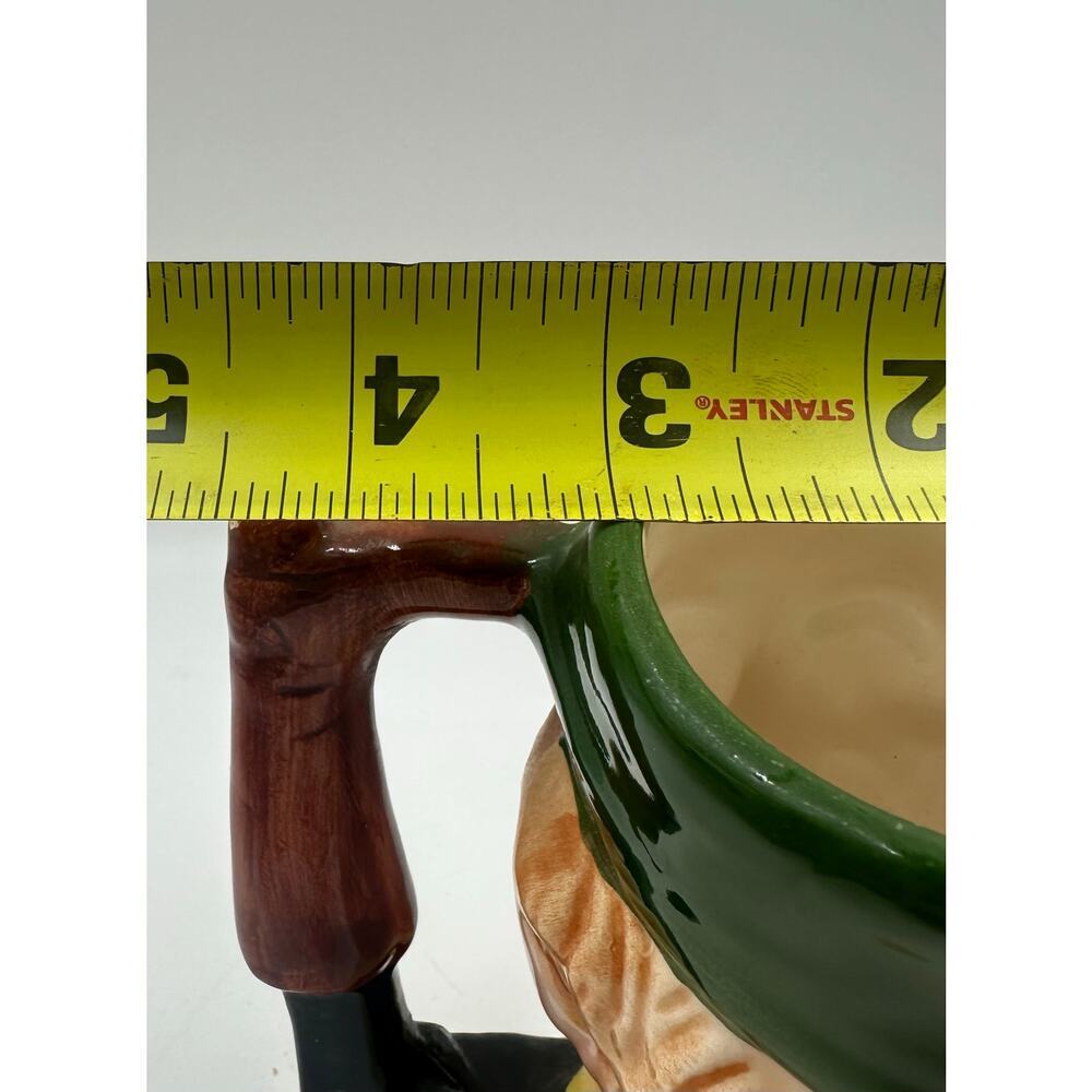 Vintage Shoemaker Cobbler Large Toby Mug Glazed Hand Painted Ceramic - Picture 5 of 6